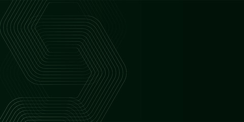 Green cyberspace hexagonal background modern light. Hexagonal grid technology pattern design