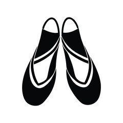 Iconic ballet slippers illustration, a symbol of grace and dance, perfect for artistic and performance-related projects © Md Shariful islam