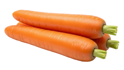 Vibrant Carrots: Fresh, crisp carrots, showcasing their vibrant orange hue. A perfect representation of natural, healthy food. 
