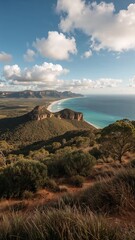 Amazing nature and sea view from the top of the mountain