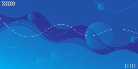 Liquid color background design. Blue elements with fluid gradient. Dynamic shapes composition. Eps10 vector