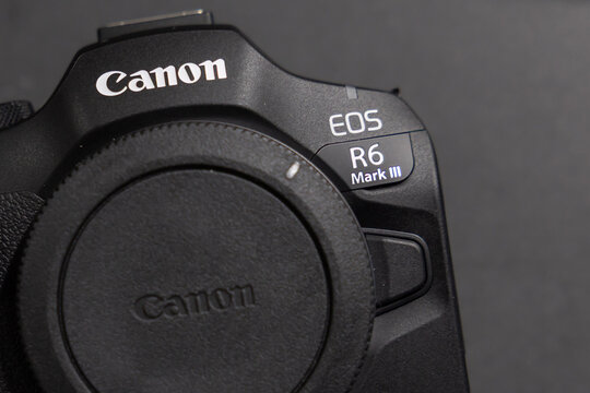 View of the new Canon EOS R6 Mark III camera which just launch on September 2025