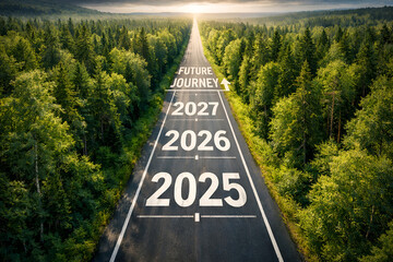 Road to the Future: Years 2025, 2026, 2027. Journey Ahead