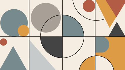 Geometric Shapes in Modern Abstract Design.