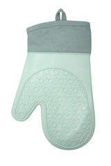 Silicone Glove for Kitchen isolated on white background. Resistant anti-slip mitten for oven. Hand protection Potholder.