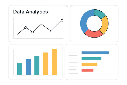 Data Analytics Dashboard with Charts and Graphs