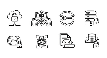 Illustrations of various cybersecurity measures