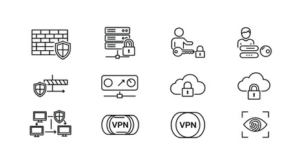 Illustrations of cybersecurity concepts