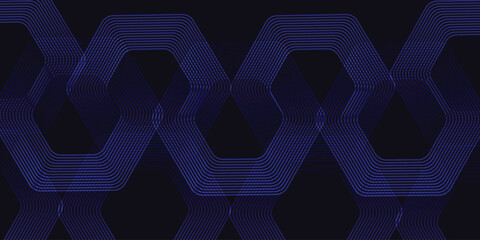 Astract background modern hexagon lines on gray background. geometric stripe line art illustration Vectors