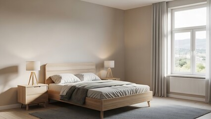 Serene Bedroom Scene with Medical 3D Anatomy Stock Footage and Medical Explainer 3D Human Body Elements in a Modern Interior