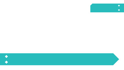 タグのテロップデザイン：緑