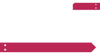 タグのテロップデザイン：赤