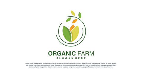 Organic logo with creative concept Premium Vector © arsyi_06