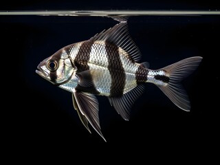 Aquarium fish with distinctive pattern