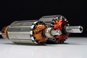 Rotors of electric motors from small household appliances