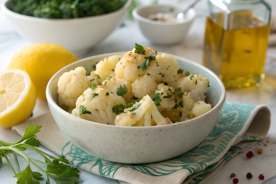 Saut&eacute;ed Cauliflower with Lemon & Herbs &ndash; Fresh Mediterranean Side Dish