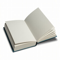 blank hardcover book isolated on white background minimal publishing mockup