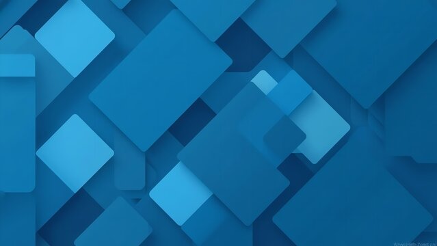 A modern abstract background with various shades of blue rectangles