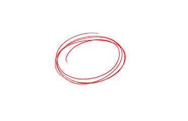 Highlight pen line. Hand drawn circle underline sketch. Oval pencil stroke. Doodle mark scribble.