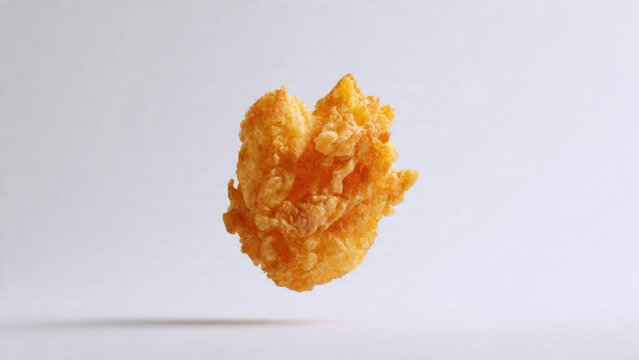 Crispy Fried Chicken on White