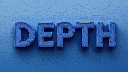 Depth Topographic Map Concept