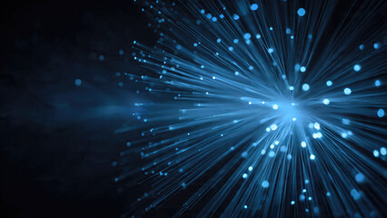 Naklejka premium Fiber Optic Light Burst