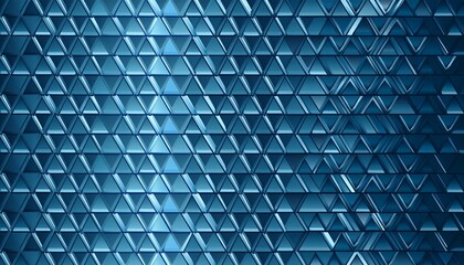 geometric 3d gradient background of blue metallic triangles pattern texture shape of triangle polygon business design background