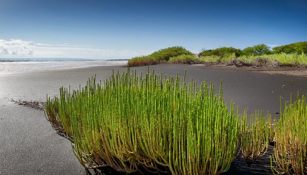 compact saltwort with thick cylindrical stems