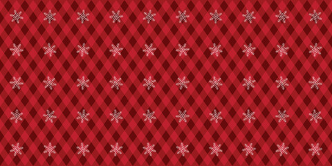 Christmas color background, seamless pattern. stock illustration, christmas pattern with showflakes