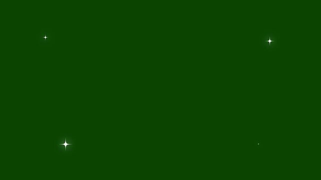Elegant twinkle star glitter sparkle dust creates a seamless animation with transparent background loop, festive projects, featuring shimmering white sparkles, glowing light bursts, cartoon doodle sta
