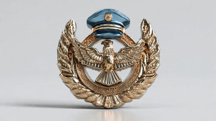 Military Badge with Eagle