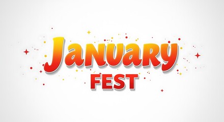 Vibrant January Fest Celebration Graphic
