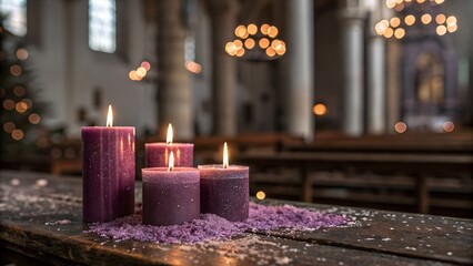 candles in church