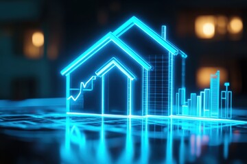 Neon Bank Mortgage Interest Rate Chart Visual