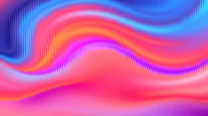Naklejka premium Vibrant wavy abstract background with pink, blue, and orange hues