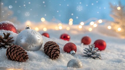 christmas background with candle and christmas tree