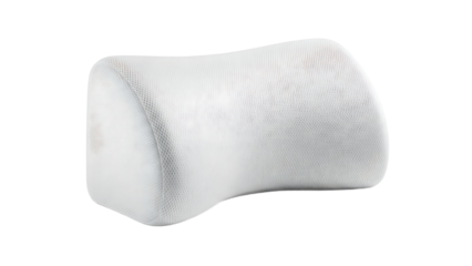 White Ergonomic Neck Pillow with Mesh Cover for Comfortable Support