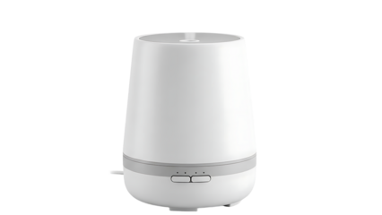 Modern White Ultrasonic Humidifier in Minimalist Design for Home or Office