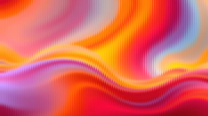 Vibrant abstract wave pattern in pink, orange, and purple hues for creative design