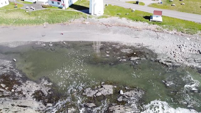 Discovery view of the Pointe-au-P&egrave;re Lighthouse, Rimouski Qc