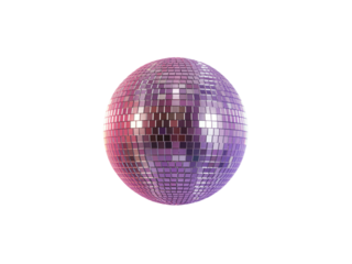 Shinypurplediscoballisolatedontransparentbackground transparent background