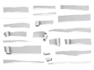 TornPaperStripsIsolatedOnTransparentBackground transparent background