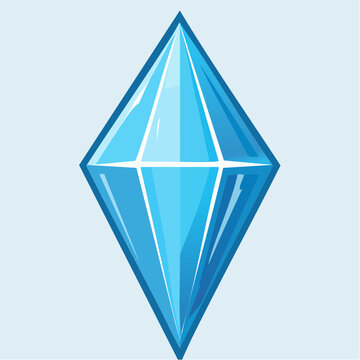A blue plumbob, a diamond-shaped icon often associated with The Sims video game series.