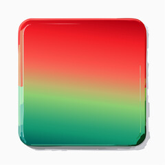 A square gradient of red and green with rounded corners on a white background.