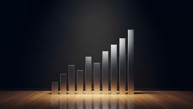 Graph showing steady increase in data over time