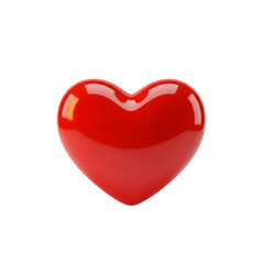 Fototapeta premium Shiny red heart symbol on black background for love concepts