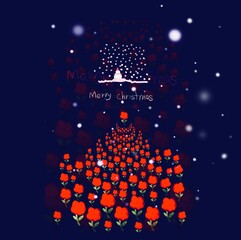 눈사람 화이트 크리스마스 러브 로즈 