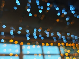 Pale interior bokeh blobs abstract background