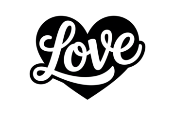 Stylized Love Heart Design for Valentines Day Card