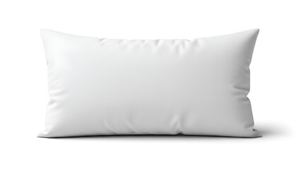 Plain White Rectangular Pillow for Textile Design Mockup
